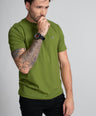 Classic Fit Short sleeves-CasualCrew Neck - Grass Hopper