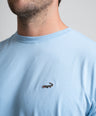 Classic Fit Short sleeves-CasualCrew Neck - Blue Bell