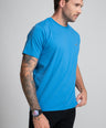 Classic Fit Short sleeves-CasualCrew Neck - Blue Mediterranian