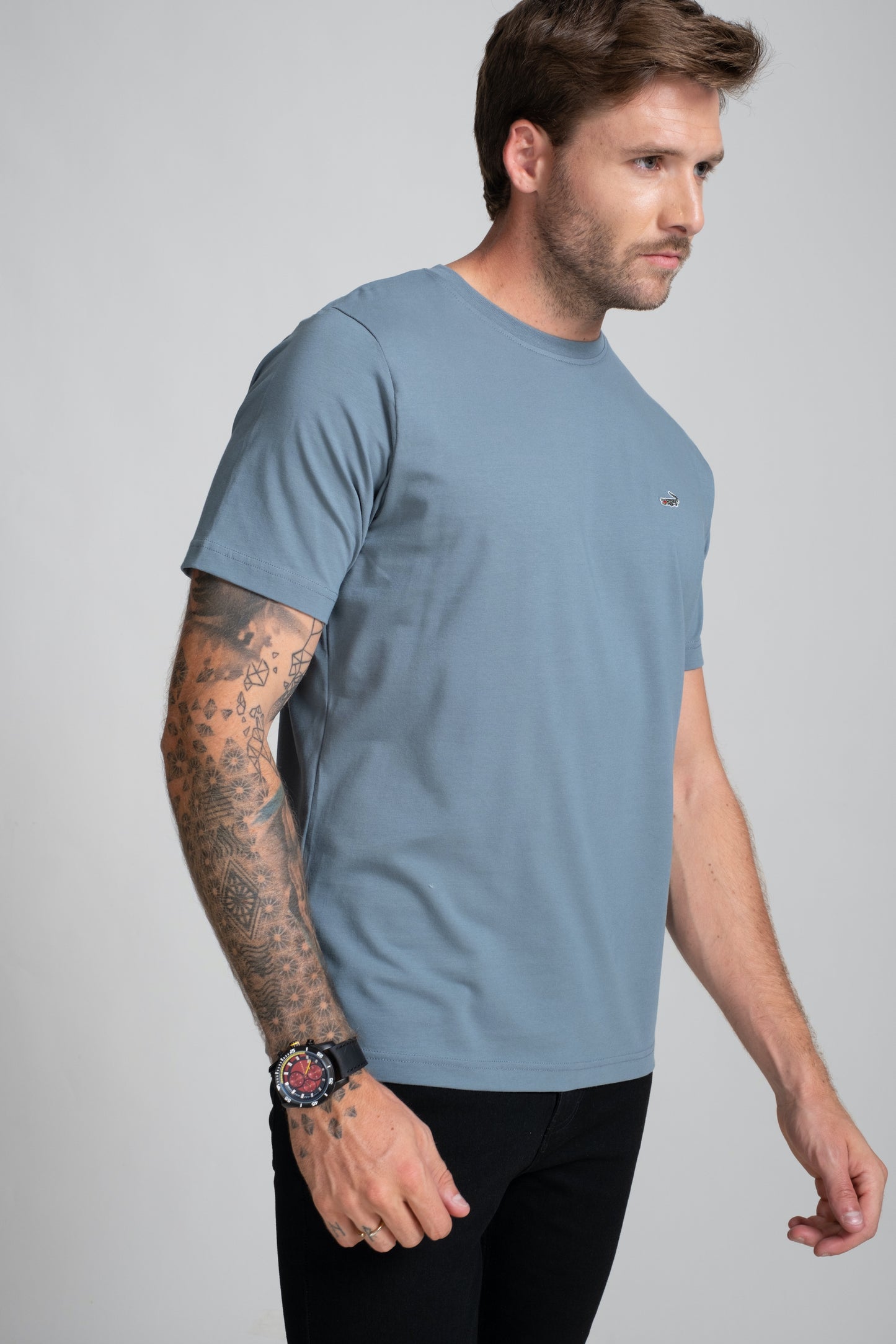 Classic Short sleeves-CasualCrew Neck - Blue Heaven