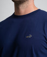 Classic Fit Short sleeves-CasualCrew Neck - Blue Depths