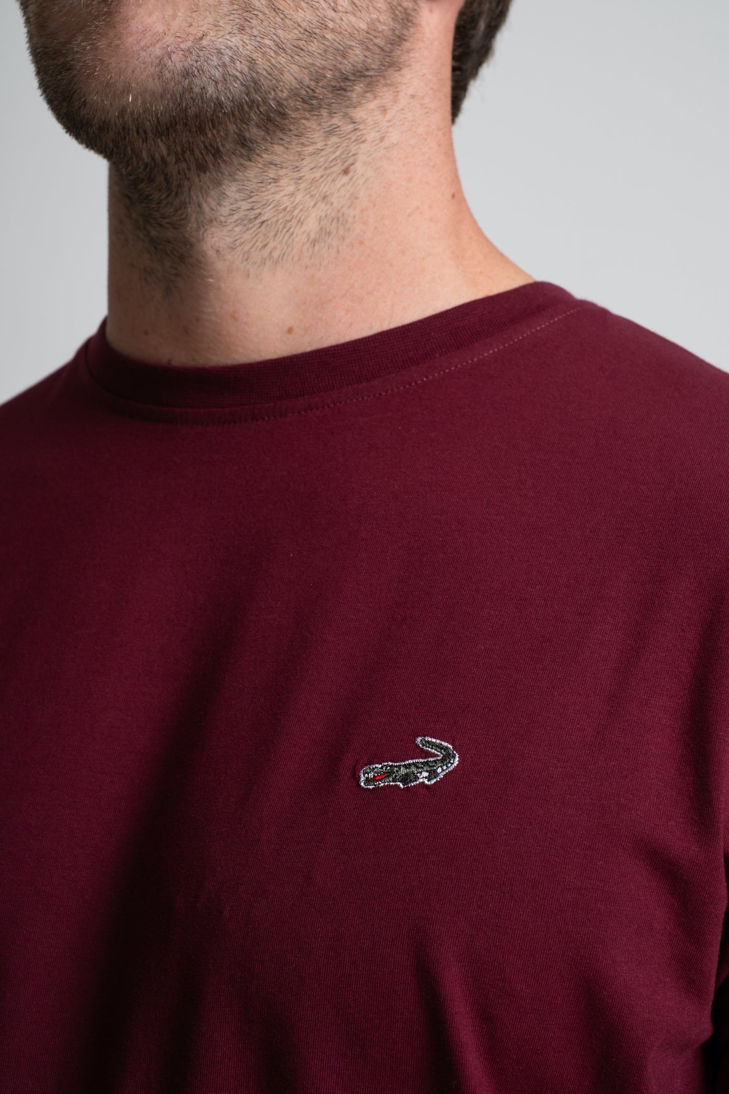 Classic Fit Short sleeves-CasualCrew Neck - Windsor Wine