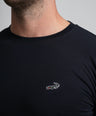 Action Fit Short sleeves-CasualCrew Neck - Black Inck