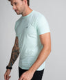 Action Fit Short sleeves-CasualCrew Neck - Mist Green