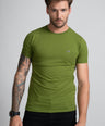 Action Fit Short sleeves-CasualCrew Neck - Grass Hopper