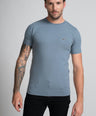 Action Fit Short sleeves-CasualCrew Neck - Blue Heaven