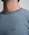 Action Fit Short sleeves-CasualCrew Neck - Blue Heaven