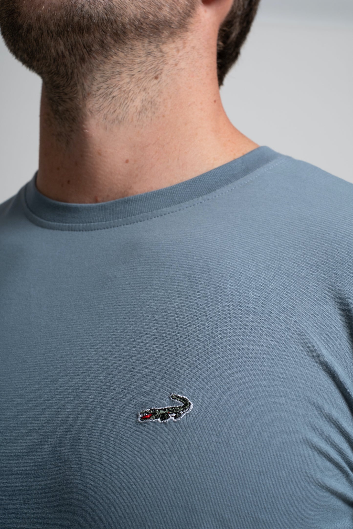 Action Fit Short sleeves-CasualCrew Neck - Blue Heaven