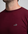 Action Fit Short sleeves-CasualCrew Neck - Windsor Wine