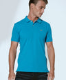 Supima Polo-Blue Enamel-Slim Fit