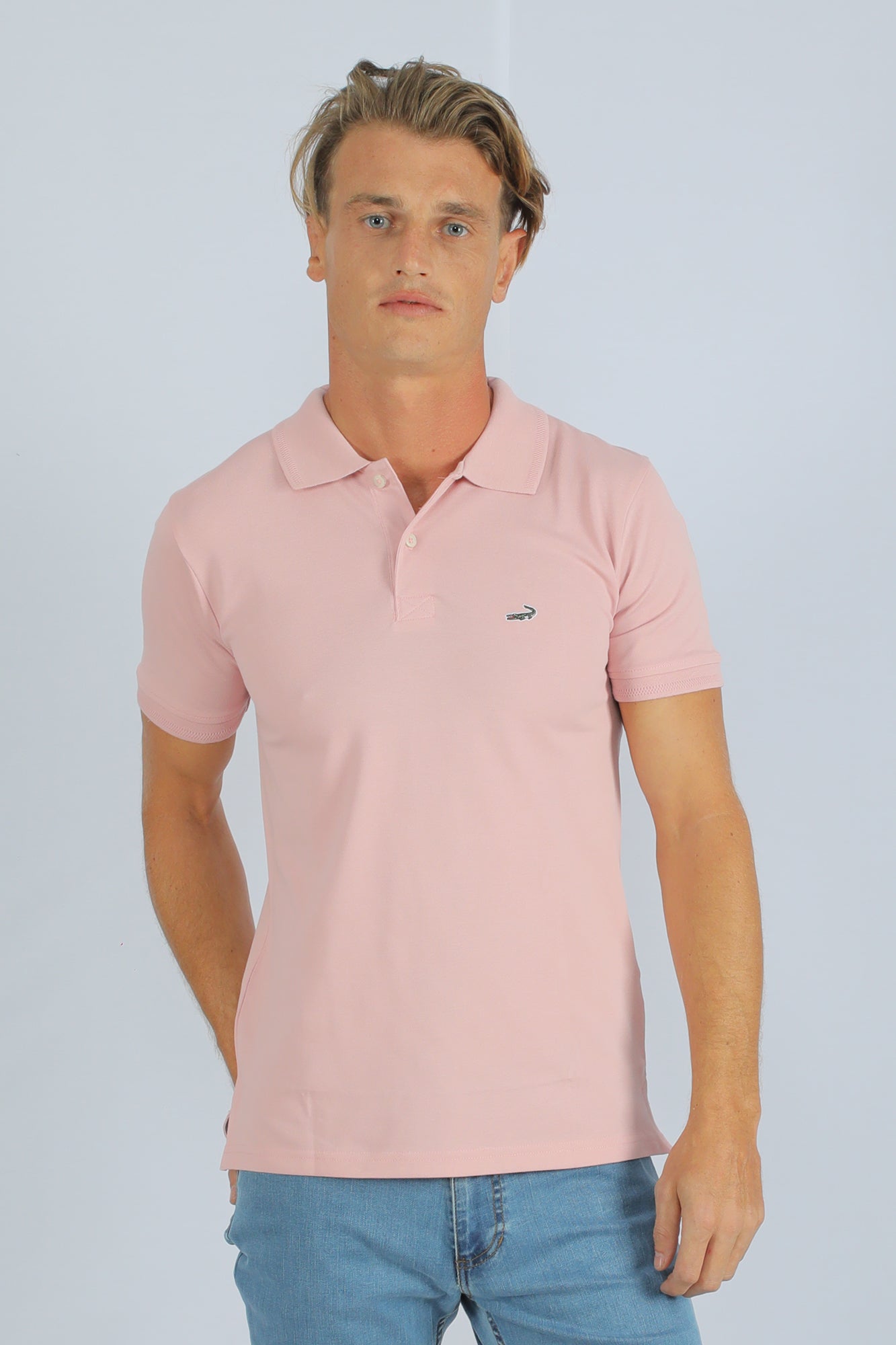 Pima Polo-Primrose Pink-Slim FIt