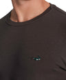 Slim Fit Crew Neck T-Shirt-Charcoal