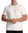 Slim Fit Crew Neck T-Shirt-Snow White