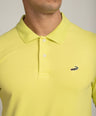 Crocodile Mens Slim Fit Polo HS T-Shirt Shadow Lime
