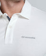 Crocodile - Slim Fit - Polo - HS T - Shirt Blanc De Blanc