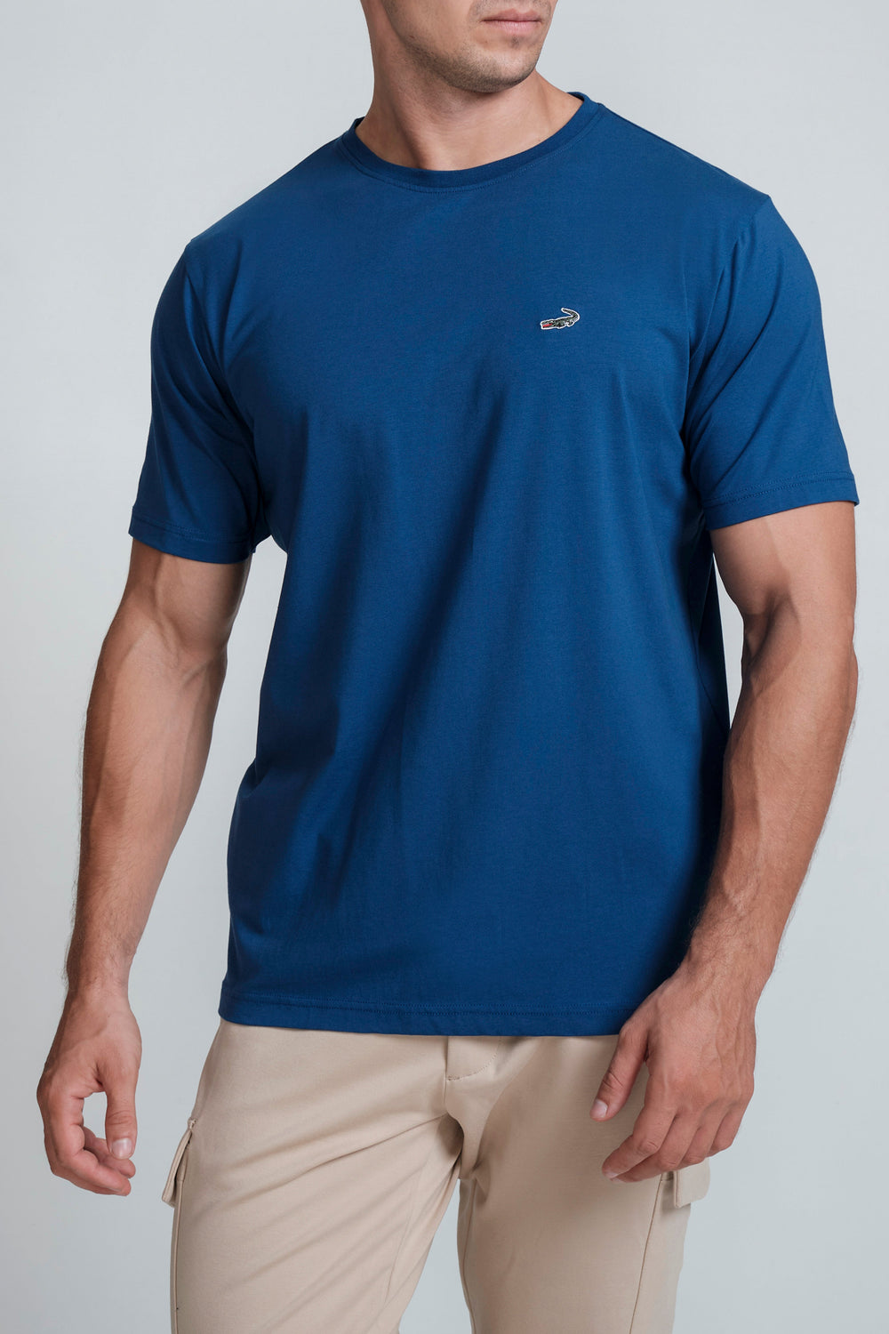 Asis Percales Crocodylus T-Shirt Blue