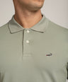 Crocodile Mens Supima Polo T Shirt Regular Fit Green - Tuff Green