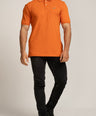Crocodile Polo T-Shirts Burnt Orange