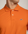 Crocodile Polo T-Shirts Burnt Orange