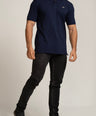 Crocodile Men Supima Slim Fit HS T shirt-Dark denim
