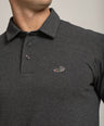 Crocodile Slim Fit Polo T Shirt Black Inck