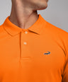 Crocodile Pima Polo Slim Fit HS T-Shirt Russet Orange