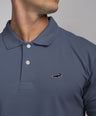 Crocodile Pima Polo Slim Fit HS T-Shirt Blue China