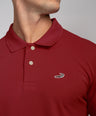 Crocodile Men Supima Slim Fit HS T shirt-Biking red