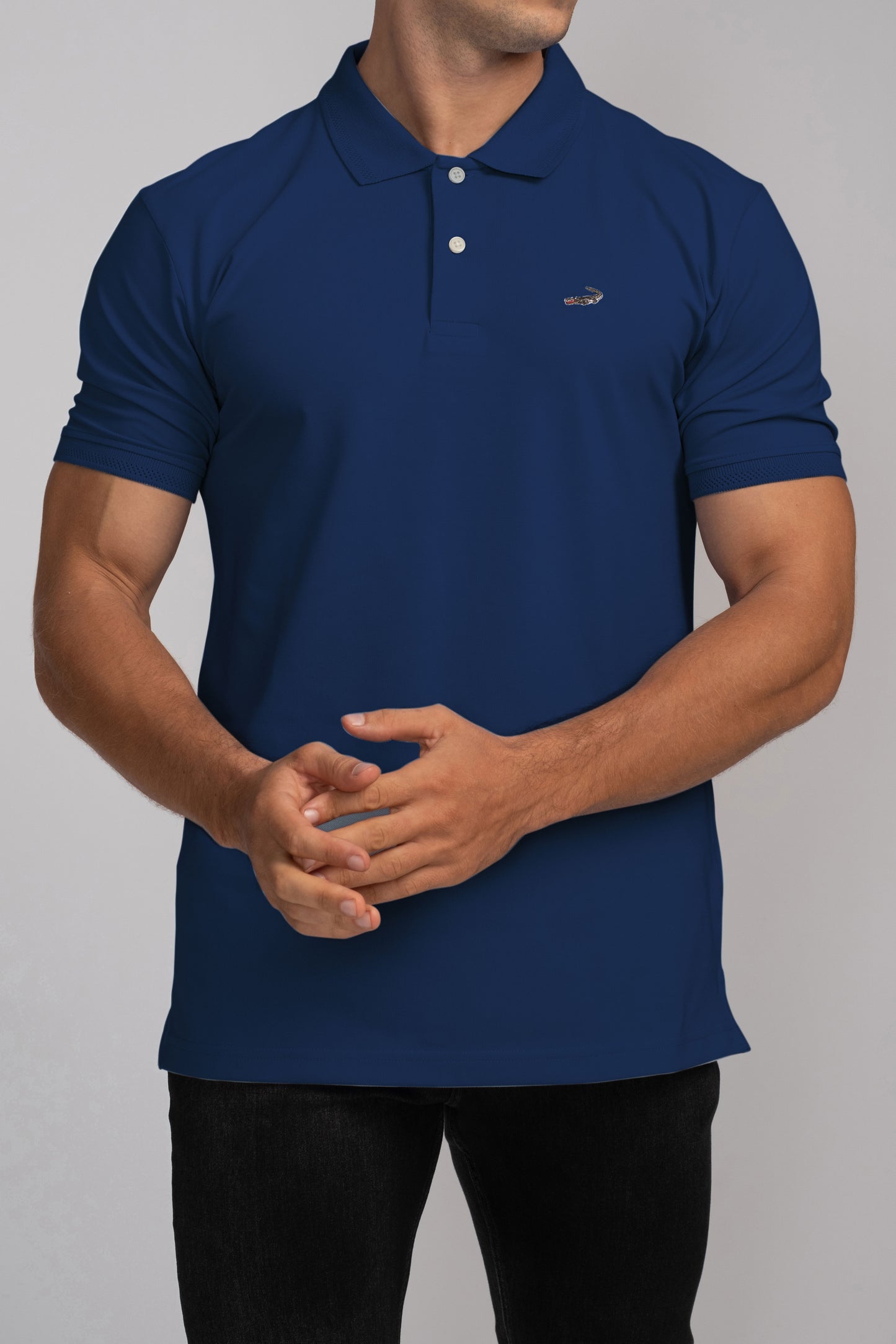 Crocodile Pima Polo Slim Fit HS T-Shirt True Navy