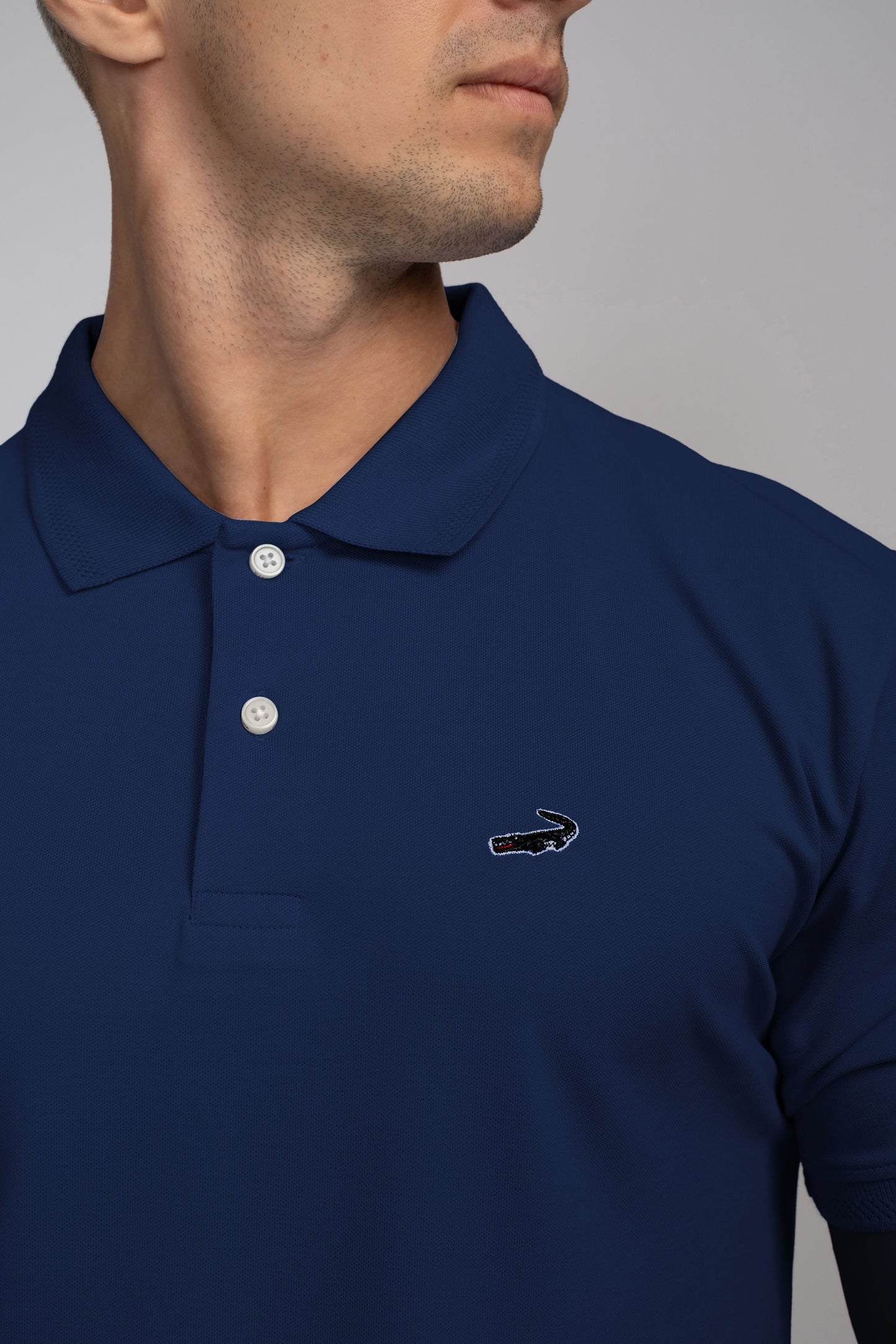 Crocodile Pima Polo Slim Fit HS T-Shirt True Navy