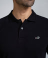 Crocodile Slim Fit Pima Cotton Black