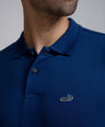 Crocodile Slim Fit Pima Cotton True Blue