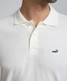 Crocodile Regular Fit Hs Pima Polo T Shirt Off White