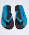 Crocodile Flip Flop-Black/Aqua