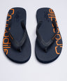 Crocodile Flip Flop-Dark Blue