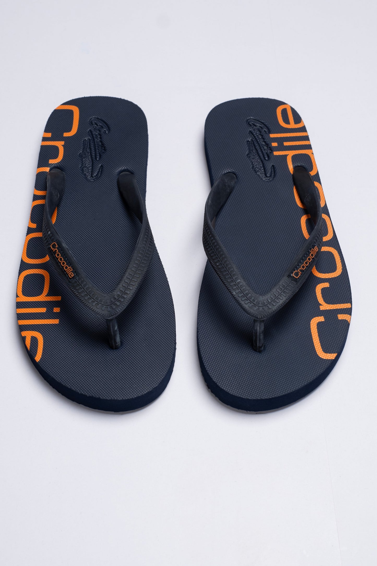 Crocodile Flip Flop-Dark Blue