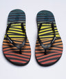 Crocodile Printed Flip Flop-Black