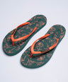 Crocodile Printed Flip Flop-Green