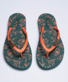 Crocodile Printed Flip Flop-Green