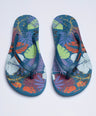 Crocodile Printed Flip Flop-Blue