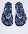 Crocodile Printed Flip Flop-Dark Blue