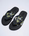 Crocodile Printed Flip Flop-Black