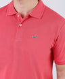 Crocodile Pima Polo Slim-Apricot Orange