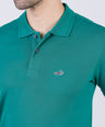 Crocodile Men Pima Polo Regular HS-Green Storm