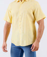 Crocodile Men Casual Plain Slim Fit Shirt - Yellow Mimosa