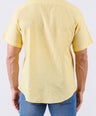 Crocodile Men Casual Plain Slim Fit Shirt - Yellow Mimosa