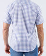 Crocodile Men Casual Checks Slim Fit Shirt - Estate Blue