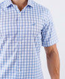 Crocodile Men Casual Checks Slim Fit Shirt - Estate Blue