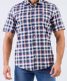 Crocodile Men Casual Checks Slim Fit Shirt - Verdant Green