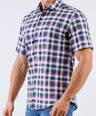 Crocodile Men Casual Checks Slim Fit Shirt - Verdant Green
